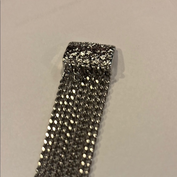 Vera Wang Silver Woven Mesh Bracelet - Picture 4 of 4